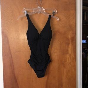 Black one piece swimsuit